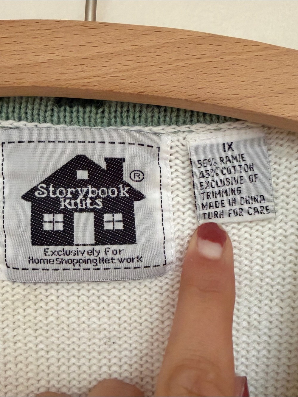 Storybook Knits White Cardigan with Multicolor Floral & Bug Embroidery - Picture 3 of 5